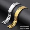 Stainless Steel Watch Band Folding Buckle for Women Men Bracelet Watch Belt Accessories 12mm 14mm 18mm 20mm Universal Strap