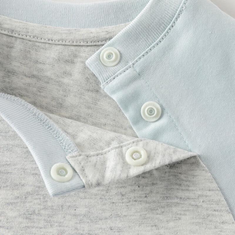 DAVE & BELLA Girls' Printed Long-Sleeved Cotton Tee