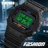 SKMEI Digital Sports Elektronik Armbåndsur 2 Tids Nedtællingsur Mode Retro Multifunktionelle Ure Mænd Kvinder Reloj Hombre