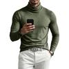 Herren Langarm Rollkragen Basisschicht Oberteil mit Kragen Farbe für Herbst und Winter