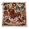 Holiday Animal Needlepoint Patterns Christmas Cross Stitch Kit, Embroidery Starter Seasonal Handmade Present for Friends Pattern, Festive Craft