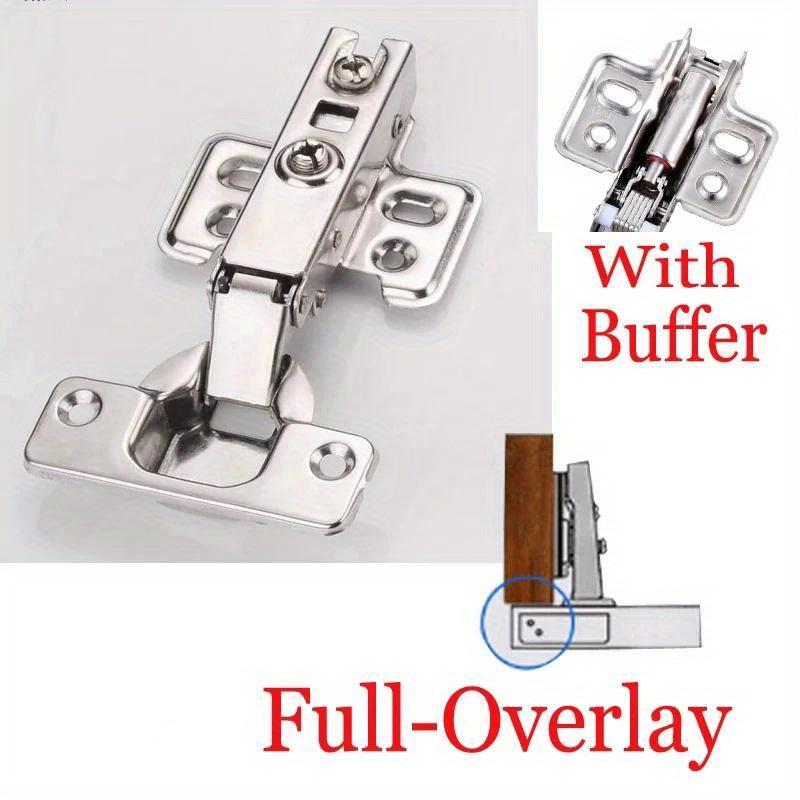 2Pcs Cabinet Hinges Steel Hydraulic Door Hinge Damper Buffer Soft Closing for Kitchen Cupboard Furniture  Furniture