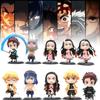 10pcs Slayer Demon Character Toy Doll Pvc Model Desktop Decoration Gift Childred