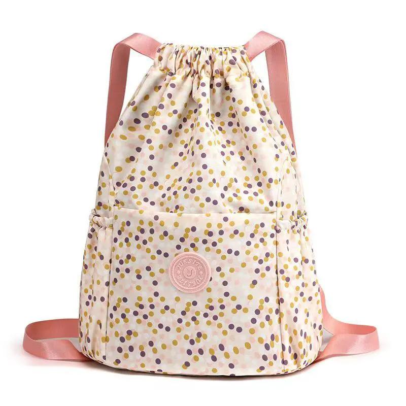 

WTEMPO Повседневный принтованный универсальный рюкзак на молнии для спорта на открытом воздухе сумки для мам большой емкости легкий дорожный рюкзак 30*14*43cm розовый