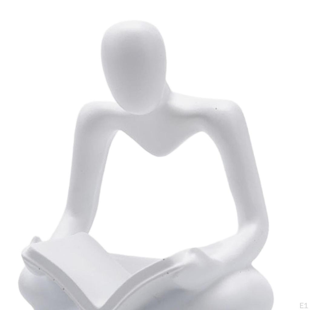 Statua Pensatore Astratto Scultura Figura Umana per Decorazioni Festa Regalo di Compleanno