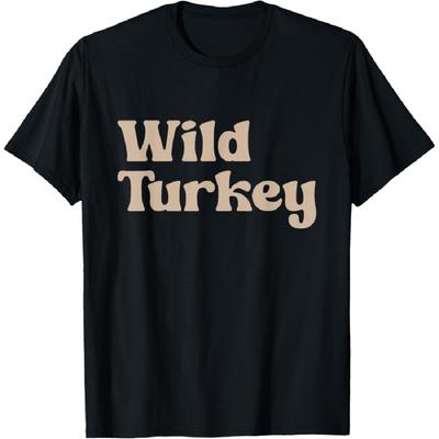 Kinder Thanksgiving Für Jungen Mädchen Kleinkind Geschwister Wild Truthahn T-Shirt