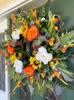 Colorful Eucalyptus Wreath Front Door Hanging Home Decor