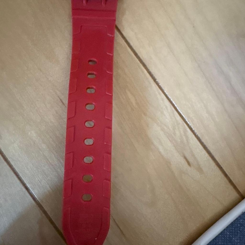 Used CASIO Baby-G Red Digital Watch SHOCK RESIST WATER 10 BAR RESIST