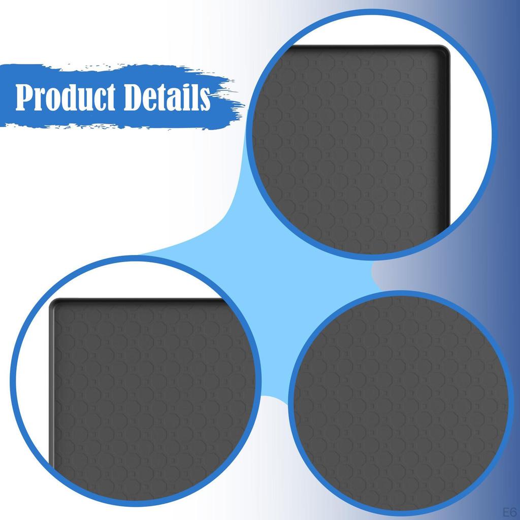 Mini Fridge Mat 50 Cmx50 Cmx1.5 cm under Washer Pan Practical Non Slip Multipurpose Freezer Floor