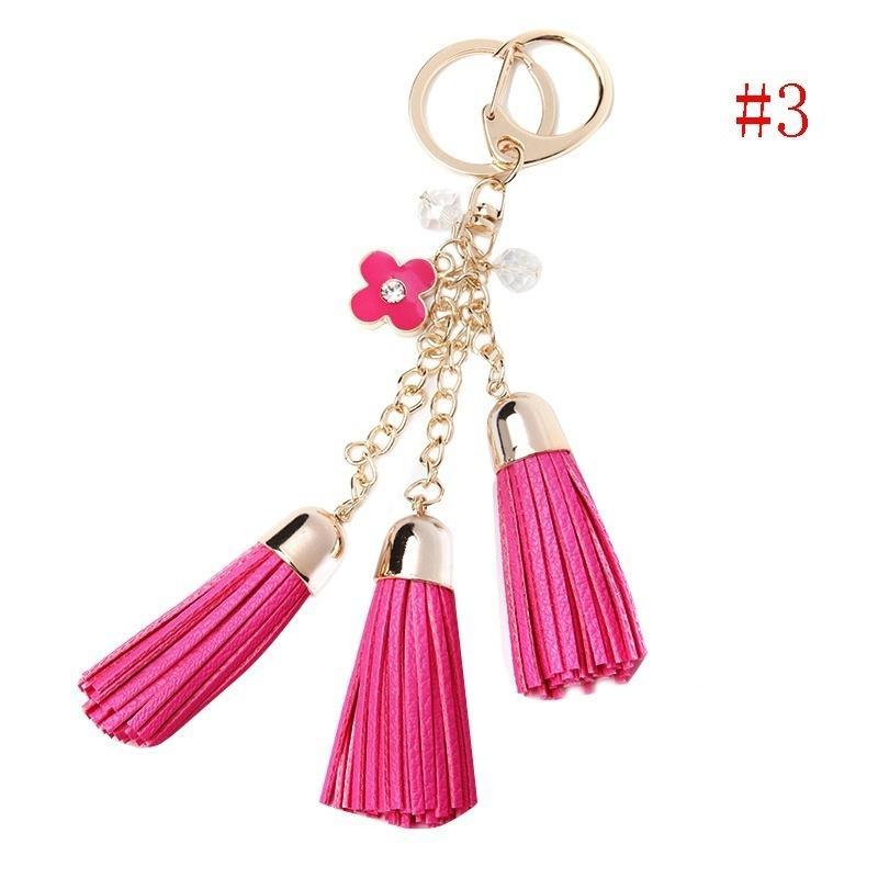 

Кожаный длинный брелок с кисточками и цветами, гаечный ключ, брелок для сумки, кошелька, телефона, подвеска, милые брелки, модные брелки для женщин C