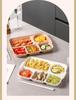 Multi-Compartment Ceramic Plate for Kids & Adults - Ideal for Weight Loss & Postpartum, Aesthetic Design for Balanced Meals