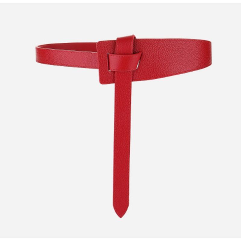 

Wide belt decorative outwear genuine leather belt litchi pattern easiest for match first layer cowhide girdle 125cm красный