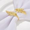 Gold Leaf Napkin Rings Fall Napkin Holder for Christmas Thanksgiving Wedding Dinnig Table Decoration napkin holder