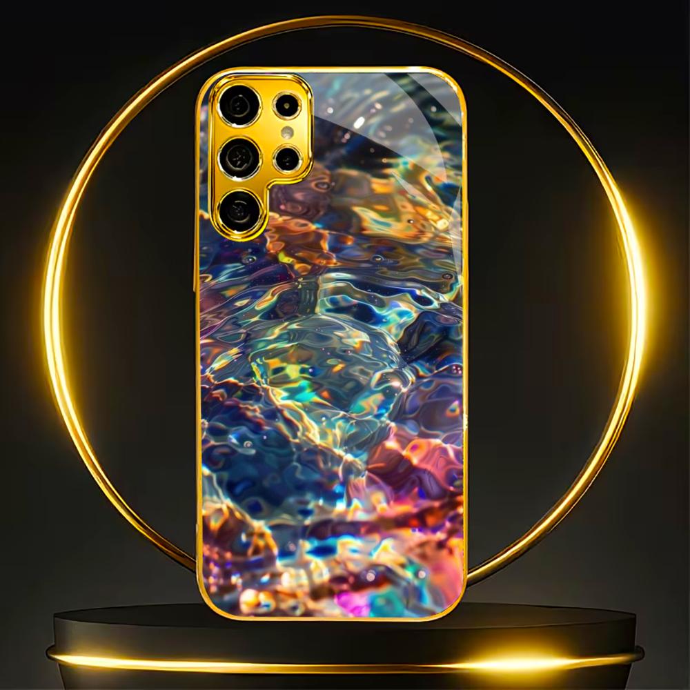 Neues Modell Atmosphäre Schlichtheit High-End Galvanisiertes Glas Handyhülle für Samsung Galaxy S26 S25 S24 S23 S22 S21 FE, Ultra, Plus