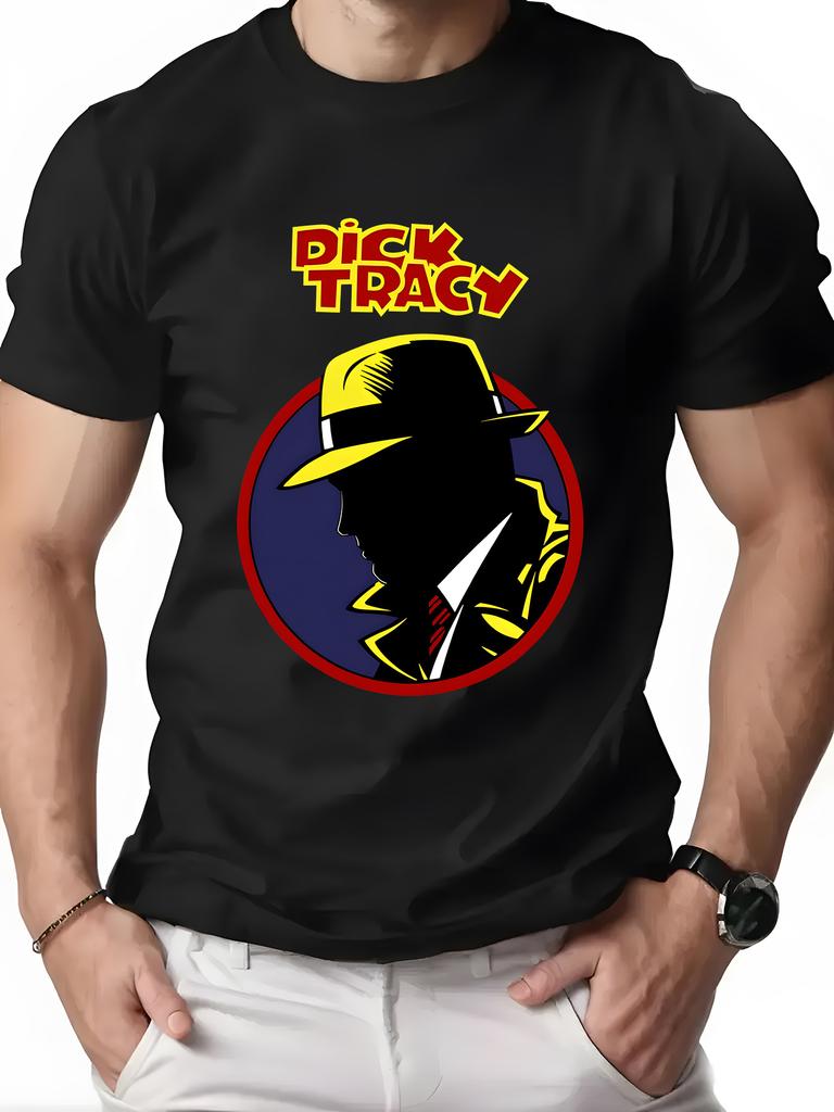 Graphic T-Shirt Featuring Dick Tracy'S Silhouette