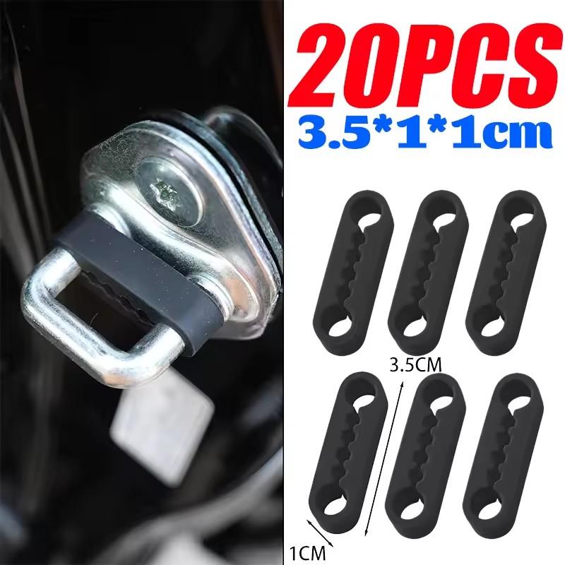 Silicone Auto Door Lock Buckle Damping Pads Shock Absorber Cushion Anti Rattle Soundproof Gaskets Universal Vehicle Protector