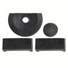 4Pcs/Set Rubber Bench Vise Rubber Pad 50mm 60mm 70mm 80mm Anti-Slip Bench Clamp Anti-Slip Mat Non-Slip Rubber Black