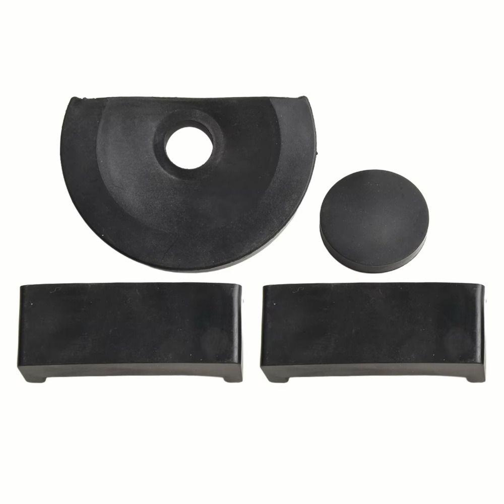 4Pcs/Set Rubber Bench Vise Rubber Pad 50mm 60mm 70mm 80mm Anti-Slip Bench Clamp Anti-Slip Mat Non-Slip Rubber Black