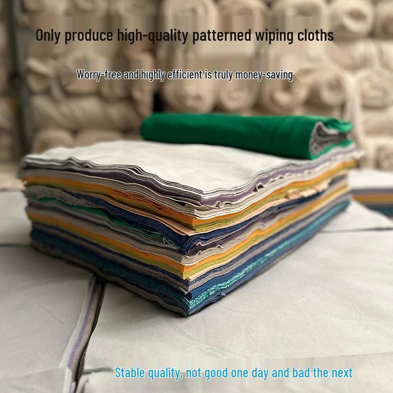 Floral Print Pure Cotton Industrial Wiping Cloth - Absorbent & Lint-Free