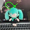 Cute Miku Hatsune Doll Plush Toy Keychain Pendant Cartoon Bag Charm Soft Stuffed Animal Figure Anime Character Accessories For