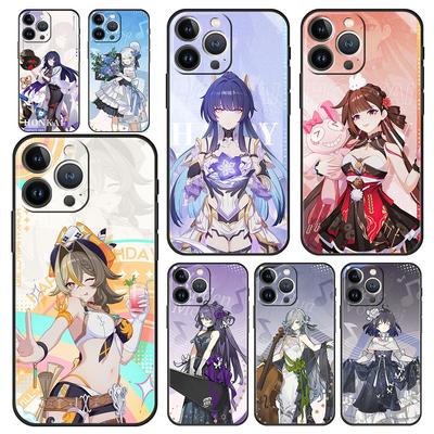 Honkai Impact 3rd Luxury Soft Phone Case For iPhone 13 15 14 12 11 Pro MAX XR X SE XS 7 8 Plus Silicone Black Protection Cover