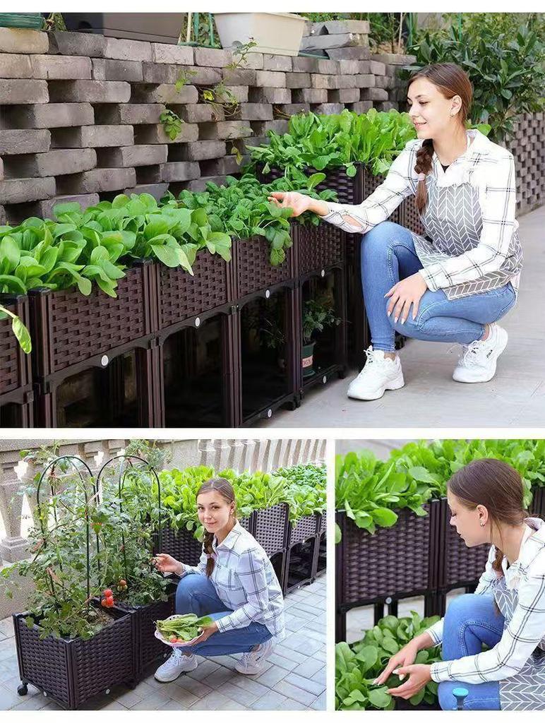 Modular Planting Box for Vegetables, Seedlings, Flowers, and Trees – Ideal for Balcony or Greenhouse Use