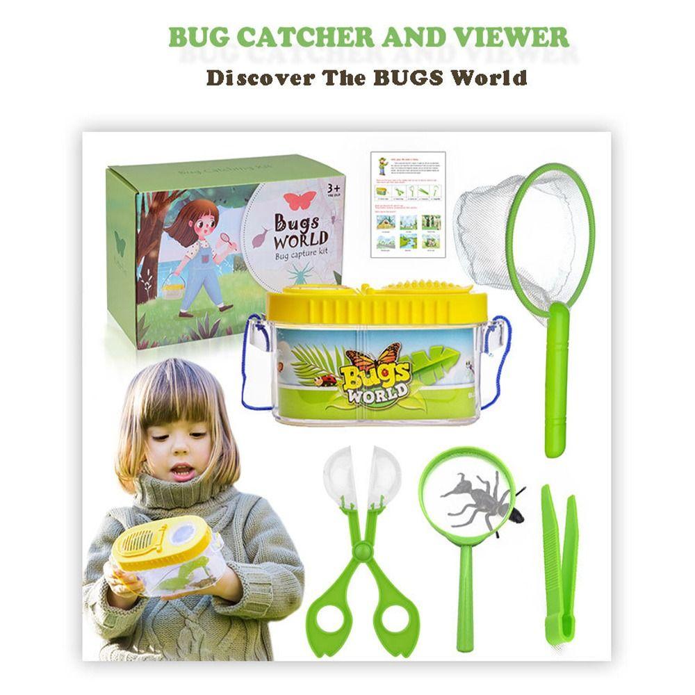 6PCS/Set Insect Viewer Insect Observation Box Plastic Insect Experimental Toys  Gift