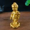 Gold Lucky Prince Buddha Statue Sculpture Feng Shui Home Garden Decoration Sakyamuni Buddha Figurines Landscape Ornament
