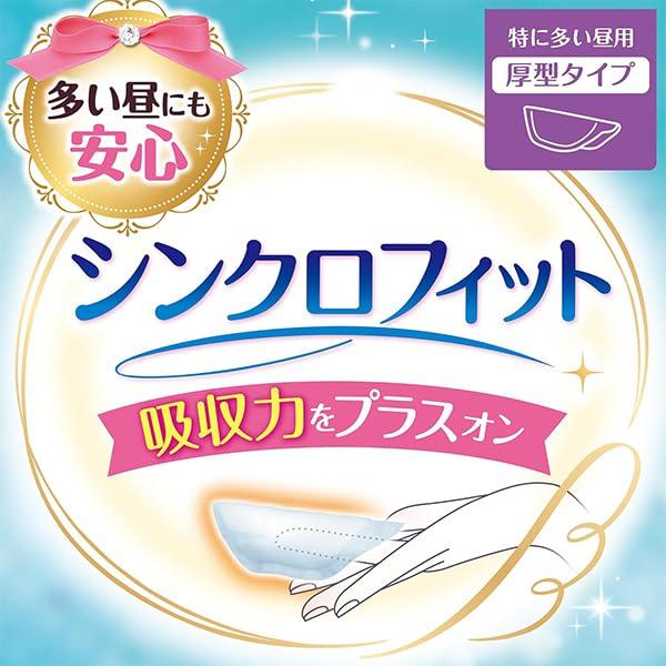 Sofy Synchro Fit Daytime Sanitary Pads for Heavy 10 Unicharm "10-Pack" Flow, Pieces,