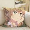 CCitrus GLAnime YYuzu Aihara Square Sofa Pillow Cover Solid Color Living Room Home Decor Cushion Case