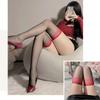Women Sexy Striped Thin Transparent Thigh High Long Stockings Lingerie Hosiery Nylon Knee High White Black Socks Women Tights