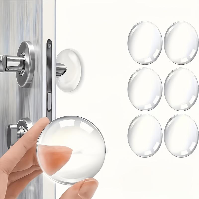 8pcsSet TransparentSelf-Adhesive Shock-Absorbing Door Stopper Wall Protectors | Noise-Reducing Design, Suitable for Home and Office, Easy to Install