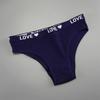 6 PCS/Pack Women Underwears Low Waist Cute Girls' Letters Waistband Cotton Briefs Comfortable Seamless Ladies Lingerie