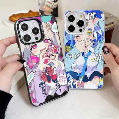 Anime Kwaii Girl Ins Style Shockproof Phone Case for iPhone 17 Air 16 16E 15 Pro Max 14 Plus 13 Mini 12 Back Cover Anti Fall Fun