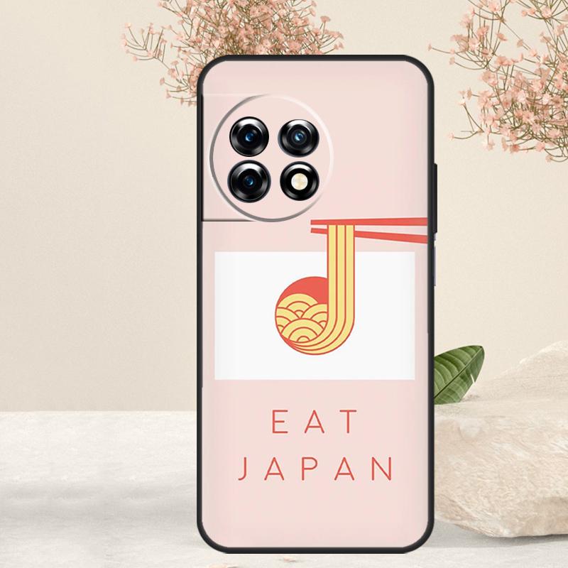 Ramen Cat Japanese Art Case For OnePlus 15 13 12 11 13T 13R 12R 15R 10T 8T 10 Pro Nord 5 CE 4 3 2 Lite N20 N30 Cover