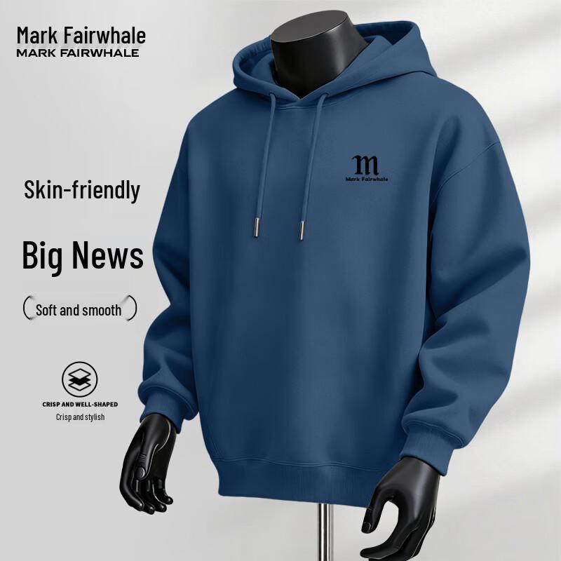 

Mark Fairwhale Men s Gothic Letter Print Hooded Sweatshirt 5XL