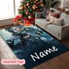 1pc Jack Skellington Moonlit Rug, Digital Printed Home Chair Sofa Mat, Personalized Customize Name Office Area Carpet