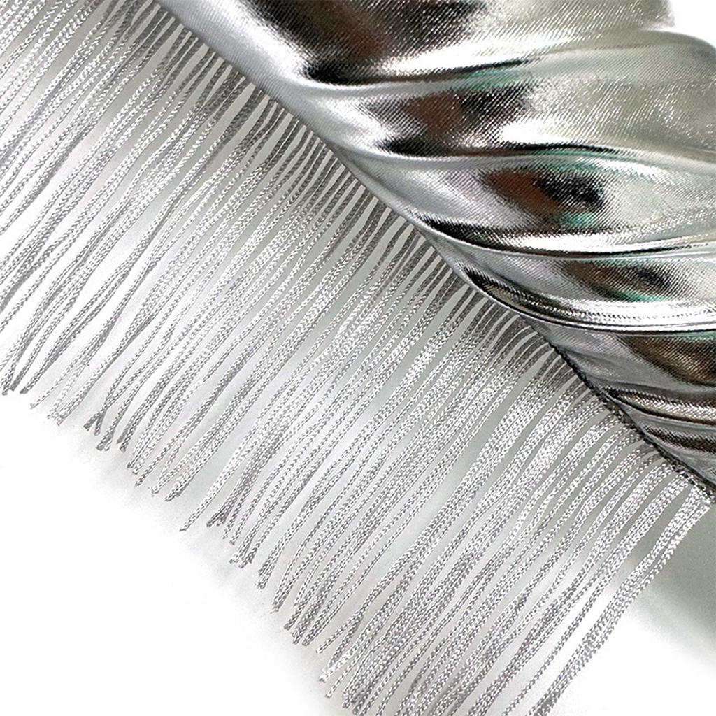 Glitrende sølvhansker med frynsedesign Perfekt for kvinners sceneopptredener og 1920-tallscocktailfester utkledning