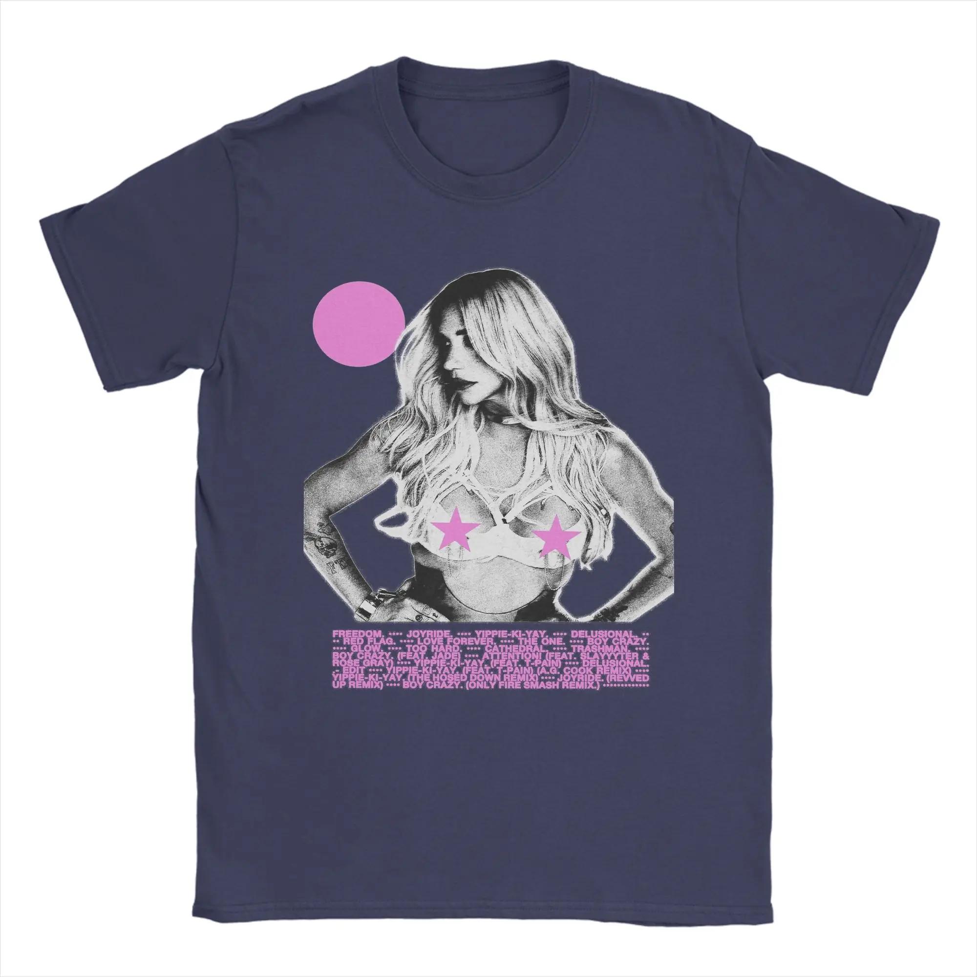 

Singer Kesha TOUR TShirt Beach Cotton TShirts for Unisex Women Trending Tee Shirt ShortSleeved Y2K Fun Tops S