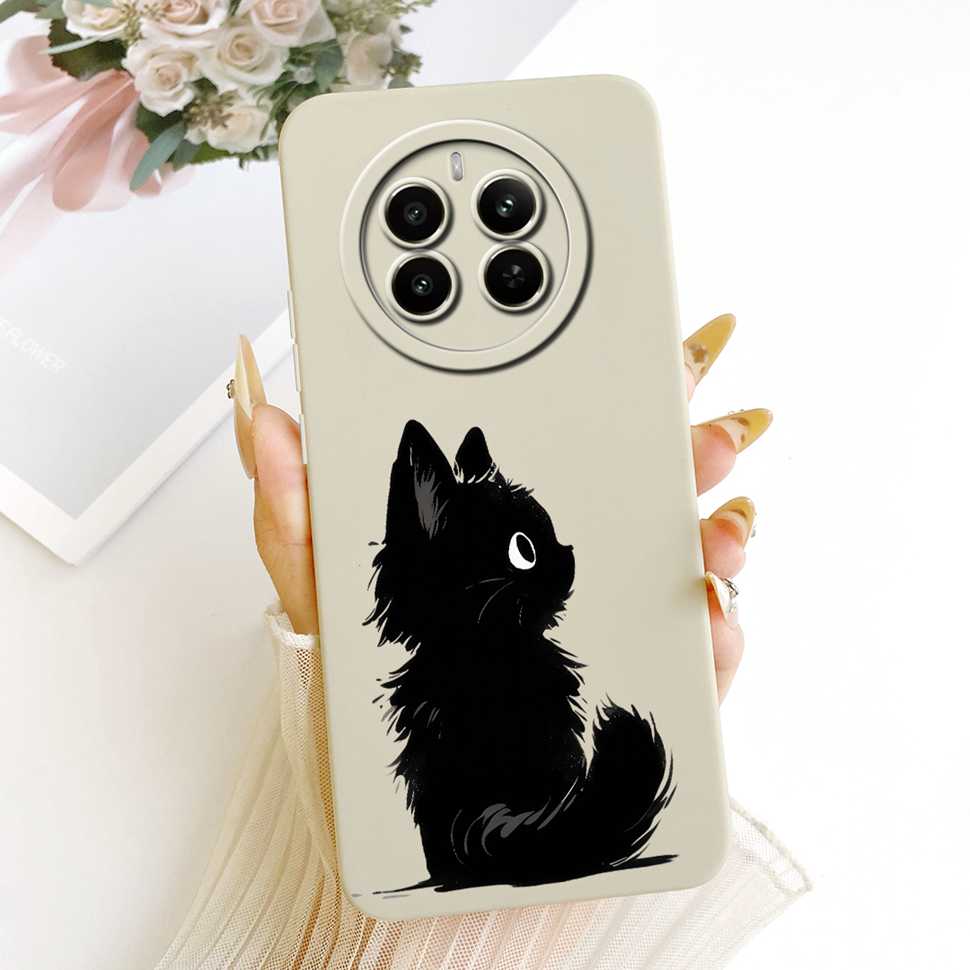 Für Realme 12 Pro 5G Hülle Bunte Blumen Rückseite Weiche Silikon Handyhülle Für Realme 12 Realme12 Pro RMX3842 Taschen Coque Capa