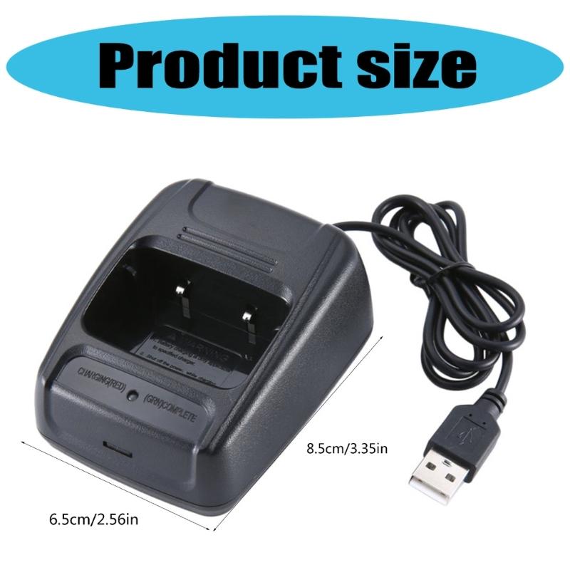 Portable USB Charger Dock Interphone Charging Holder Base Compatible for BF888S 777S Series and More