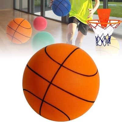 Silent Basketball Indoor Training Squeezable Mute Bouncing Pu Basketball Low Noise Ball For Various Indoor Activities