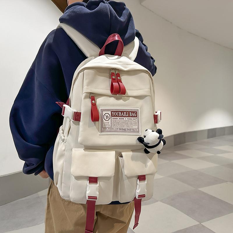 Studenten-Schulranzen Damen Rucksack mit großem Fassungsvermögen Herren Wasserdichter Rucksack