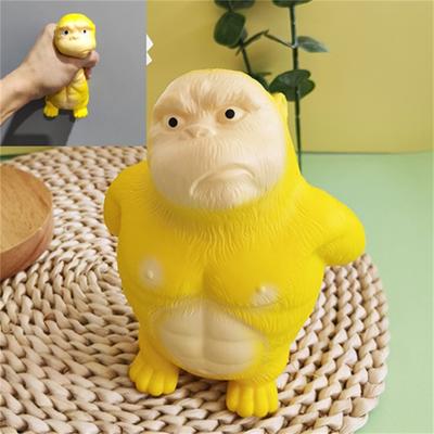 Stress Gelber Gorilla Entlastungsspielzeug Rückprallspielzeug Heim Schreibtischdekoration Geschenk Kinder