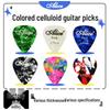 Alice Celluloid Guitar Picks, 100-Pack, 0.46mm-0.96mm