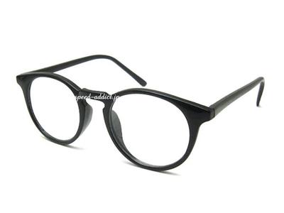 FLAT LENS BOSTON SUNGLASS Lens Boston BLACK CLEAR [SPEED ADDICT] (Flat Sunglasses) ×