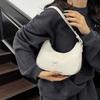 Solid Color Bowknot Underarm Bag Korean Y2K Handbag Trendy Bowknot Armpit Bag  Girls