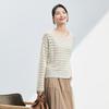 JOY SPEAKER Women's Round Neck Cutout Knit Sweater