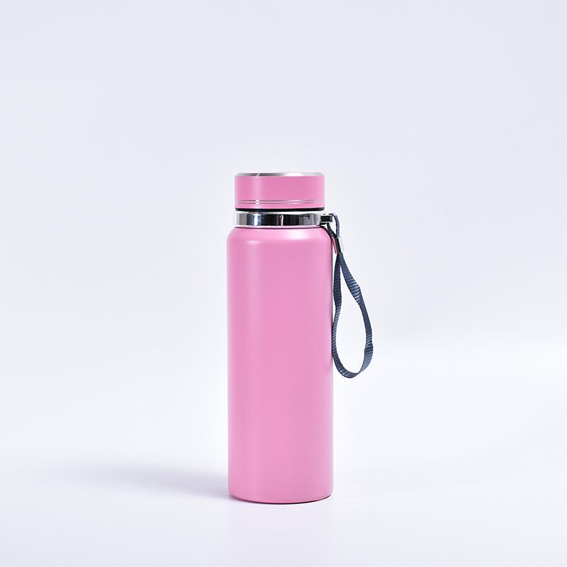 Stainless Steel Mug 304 Sling Outdoor Water Cup Solid Color Simple Business Lettering Gift Cup
