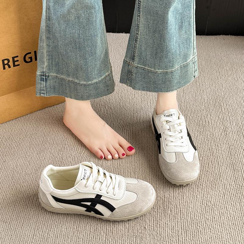 Dexun Shoes Women's Little White Shoes 2025 New Popular Spring and Summer Flat-bottomed Forrest Gump Shoes Sports and Leisure Board Shoes